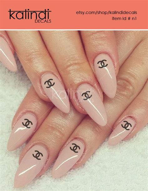 chanel fake nails|chanel nail stickers.